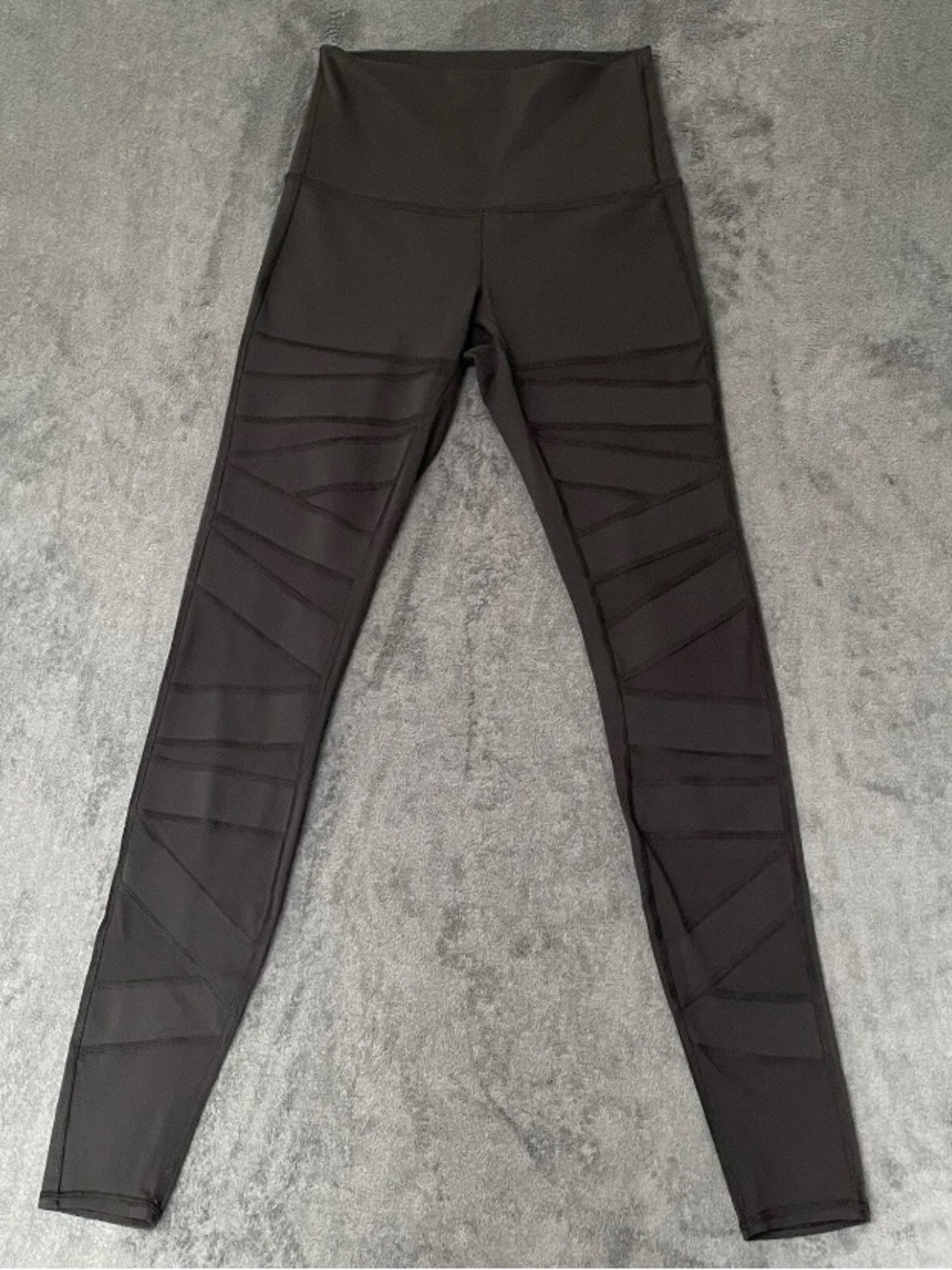 Lululemon Wunder Under Leggings Hi-Rise Tech Mesh Pants Womens Size 6 Black Luon